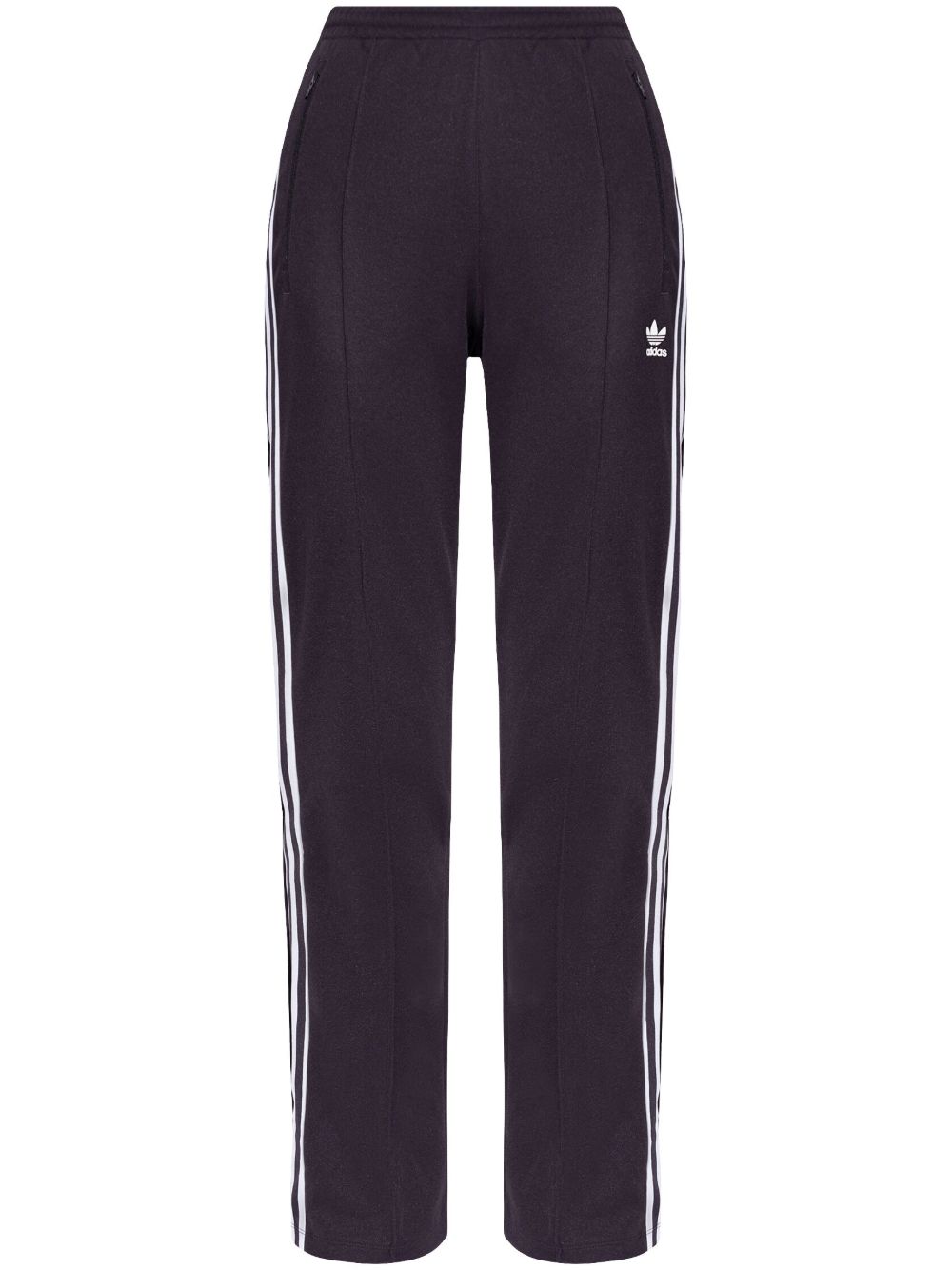 adidas logo印花运动裤 - 紫色