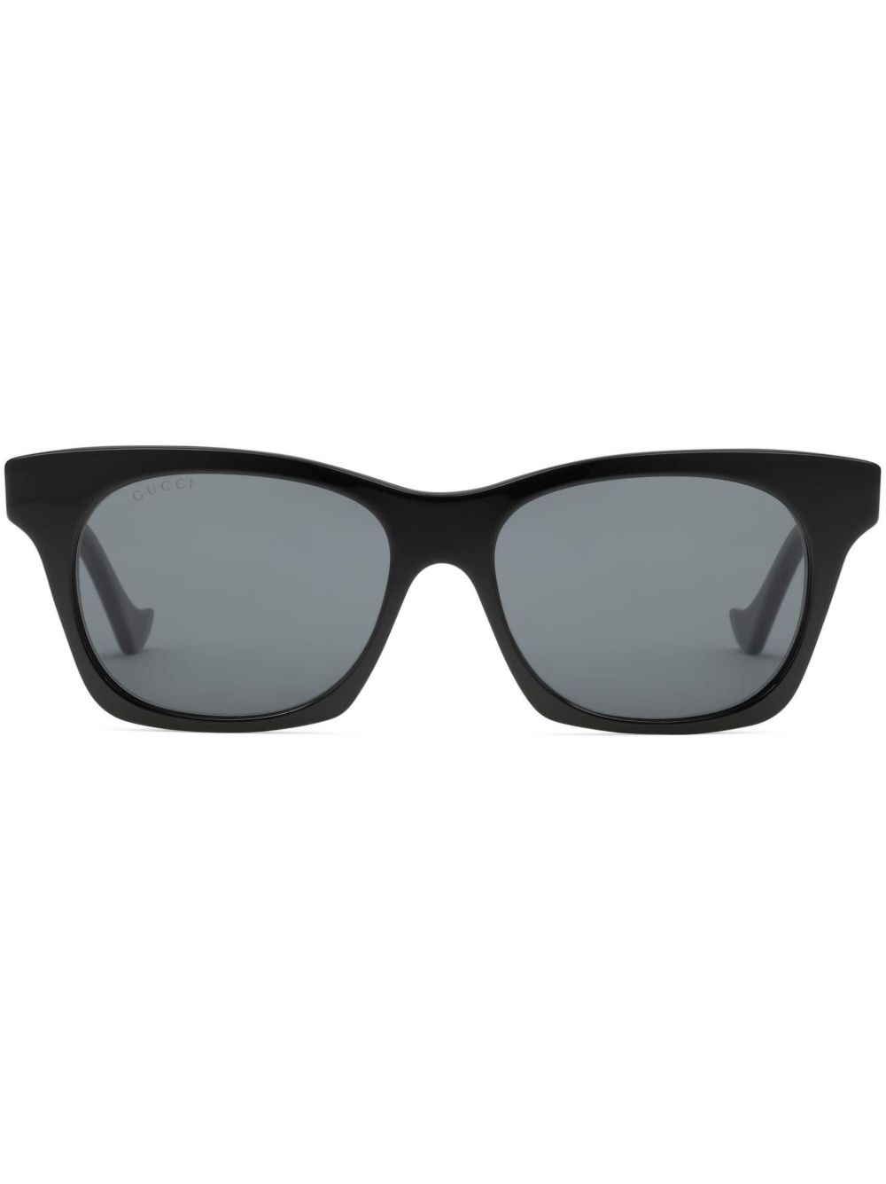 Gucci Eyewear 长方框太阳眼镜 - 黑色