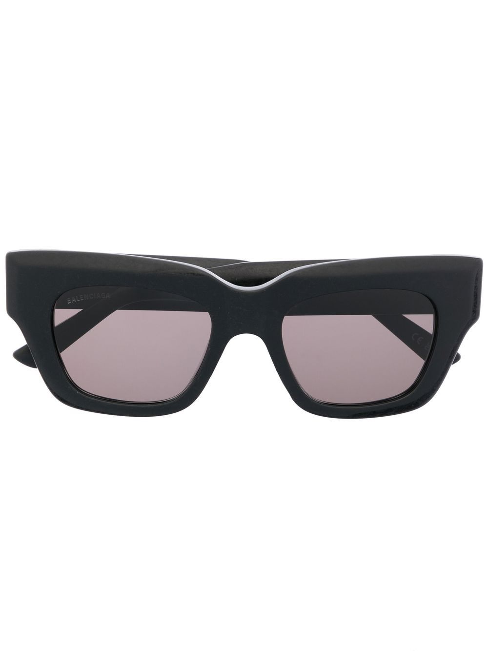 Balenciaga Eyewear 侧logo标牌太阳眼镜 - 黑色