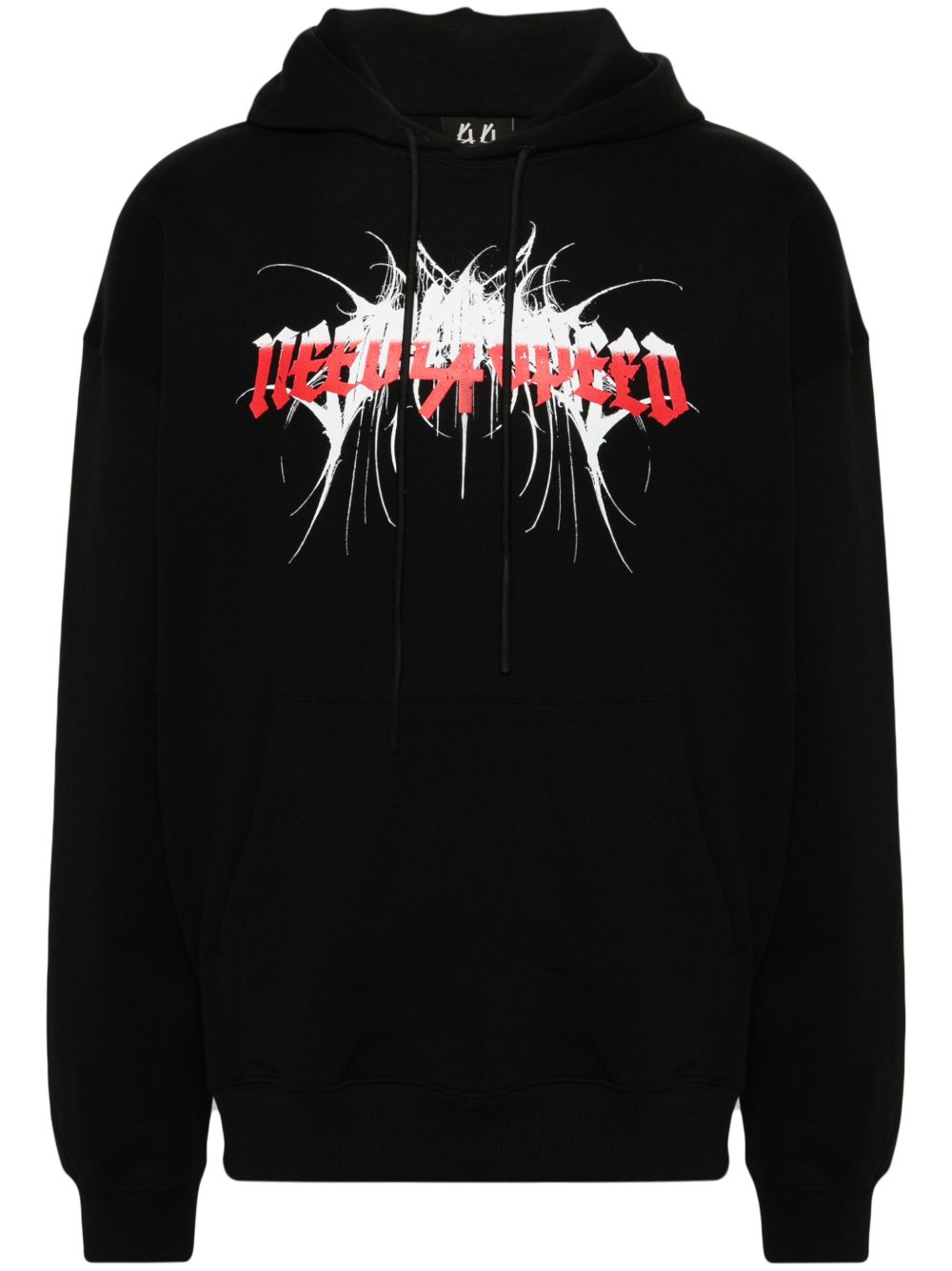 44 LABEL GROUP Speed Demon-logo 棉连帽衫 - 黑色