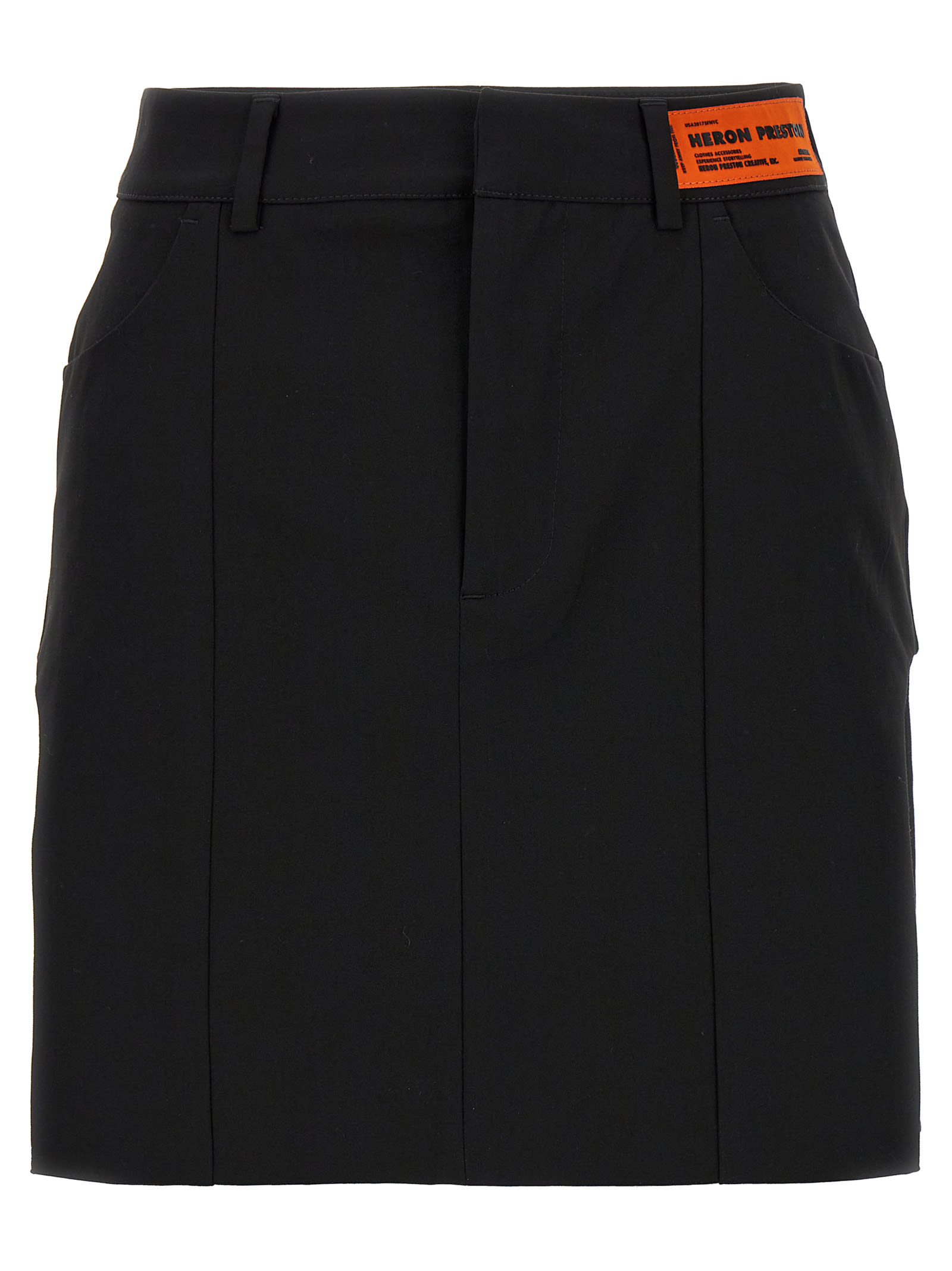 HERON PRESTON Gabardine Cut Out Skirt
