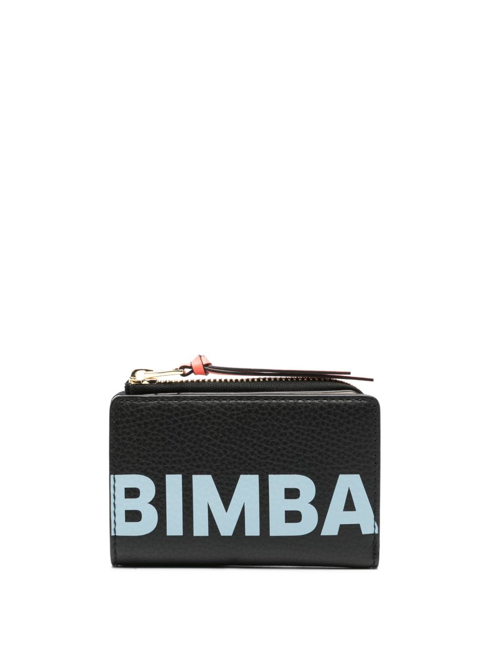 Bimba y Lola logo印花皮质钱包 - 黑色