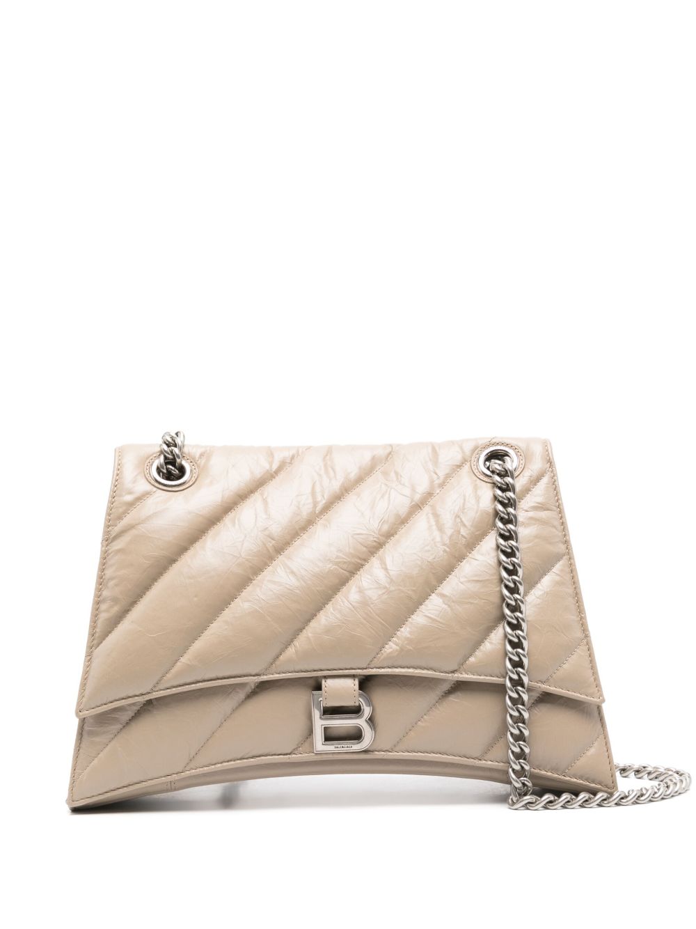 Balenciaga Crush 中号单肩包 - 中性色