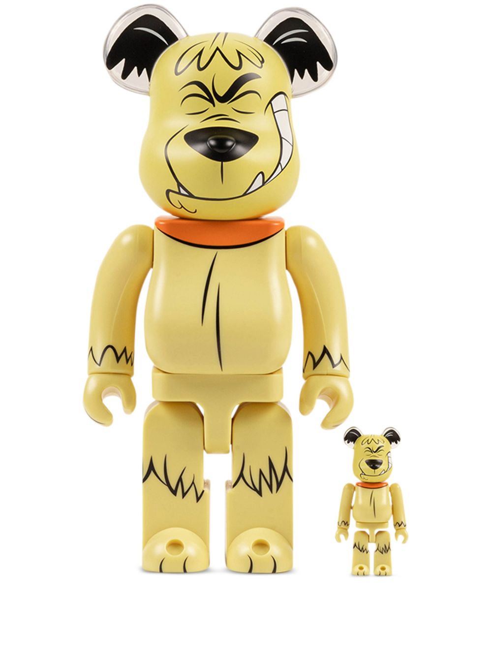 MEDICOM TOY Muttley Wacky Races BE@RBRICK 100% 和 400% 模型玩具套装 - 黄色