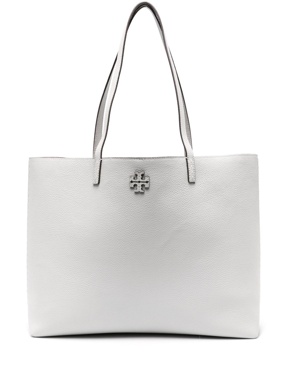 Tory Burch McGraw 皮质托特包 - 灰色