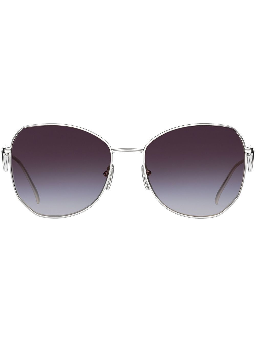 Prada Eyewear Symbole 超大框太阳眼镜 - 灰色