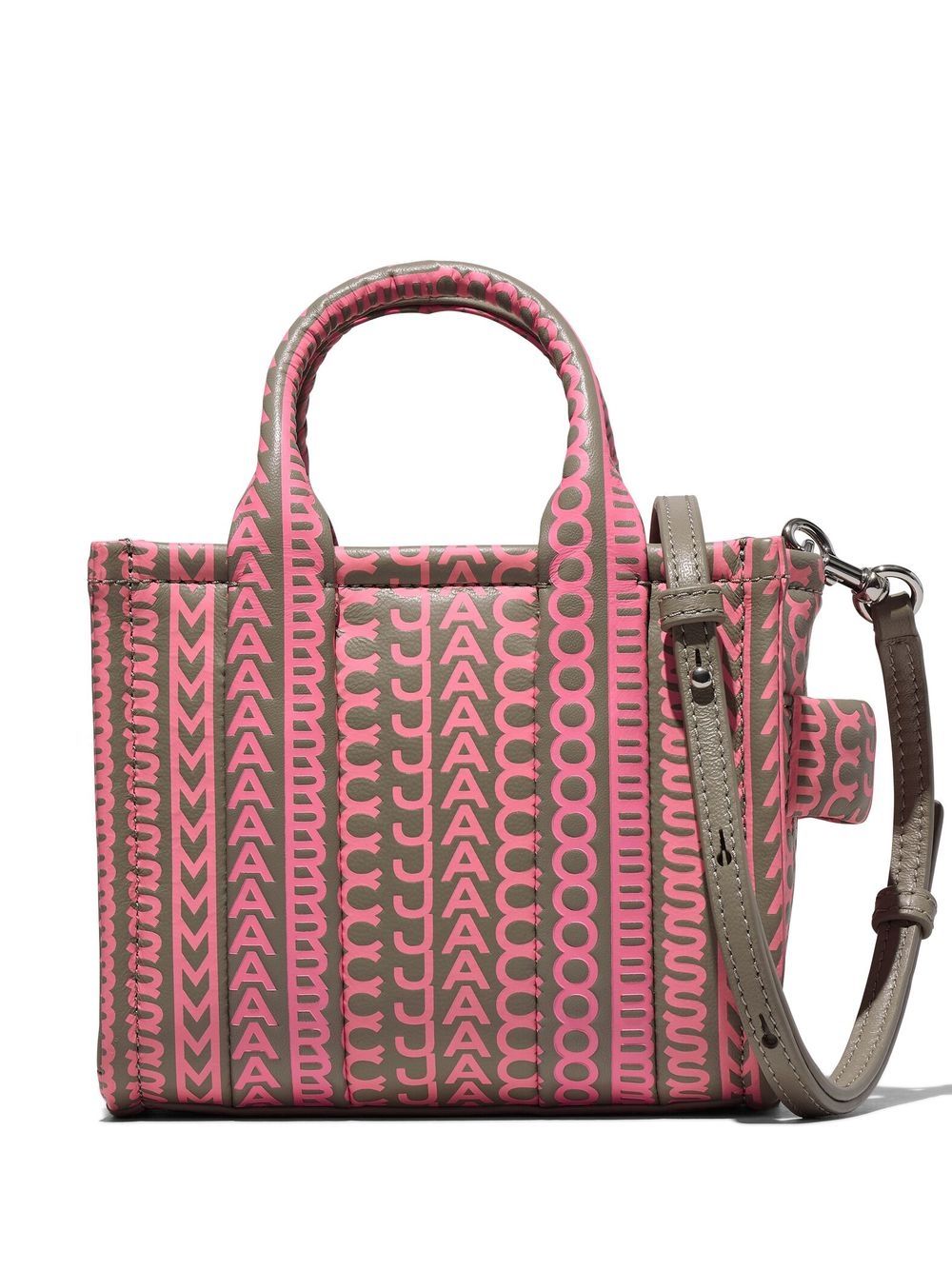 Marc Jacobs The Monogram Leather Crossbody Tote 手提包 - 粉色
