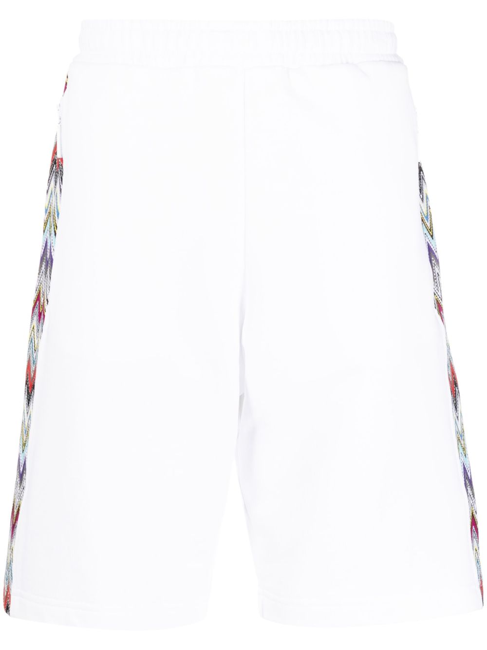 Missoni 经典Z字形图案细节短裤 - 白色