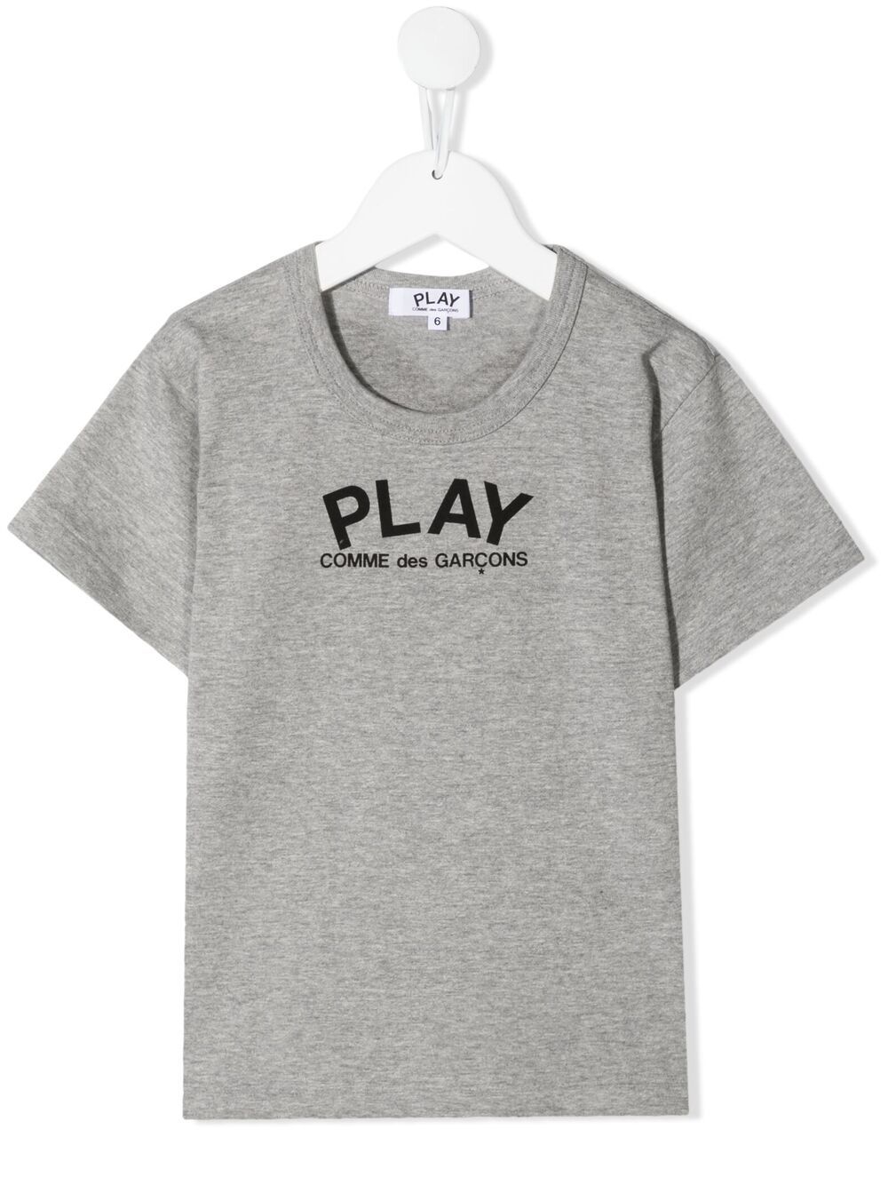 Comme Des Garçons Play Kids 黑色爱心logo印花T恤 - 灰色