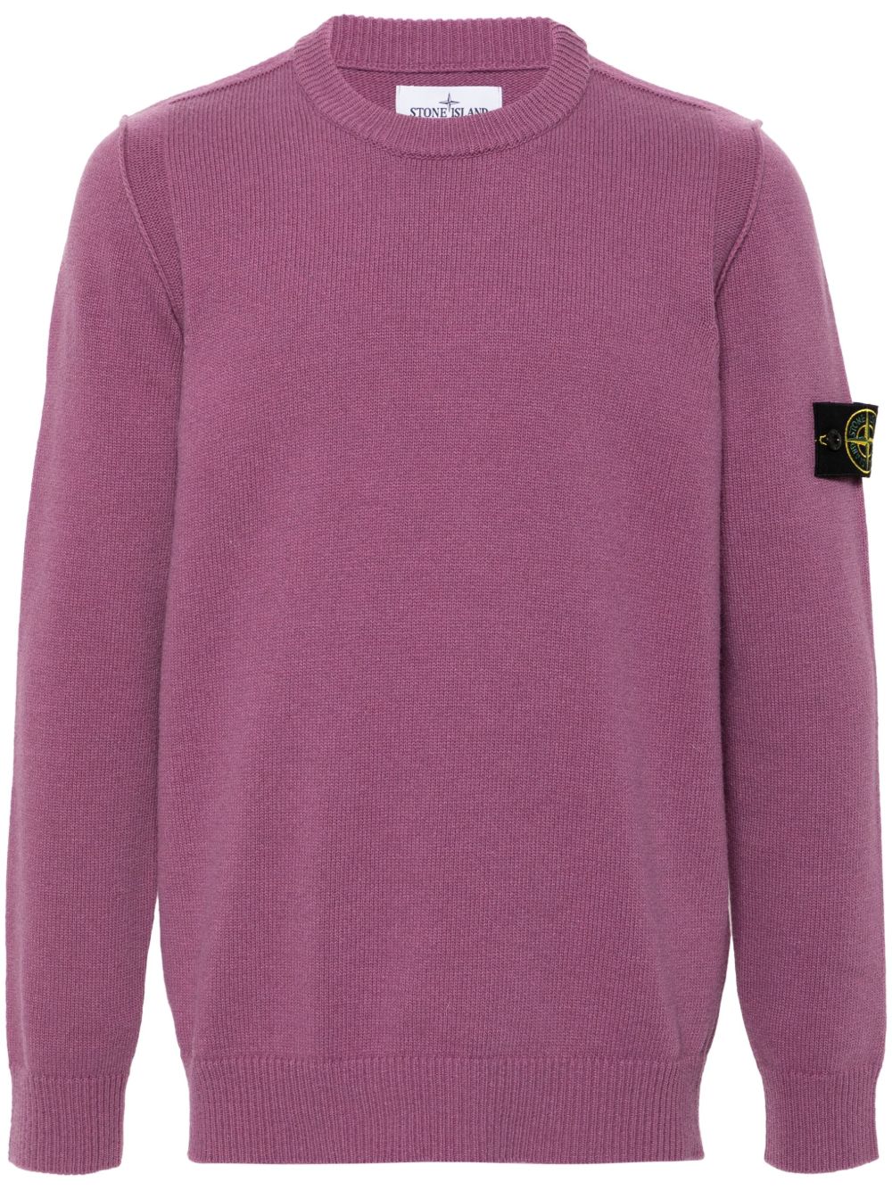 Stone Island 罗盘徽章毛衣 - 紫色
