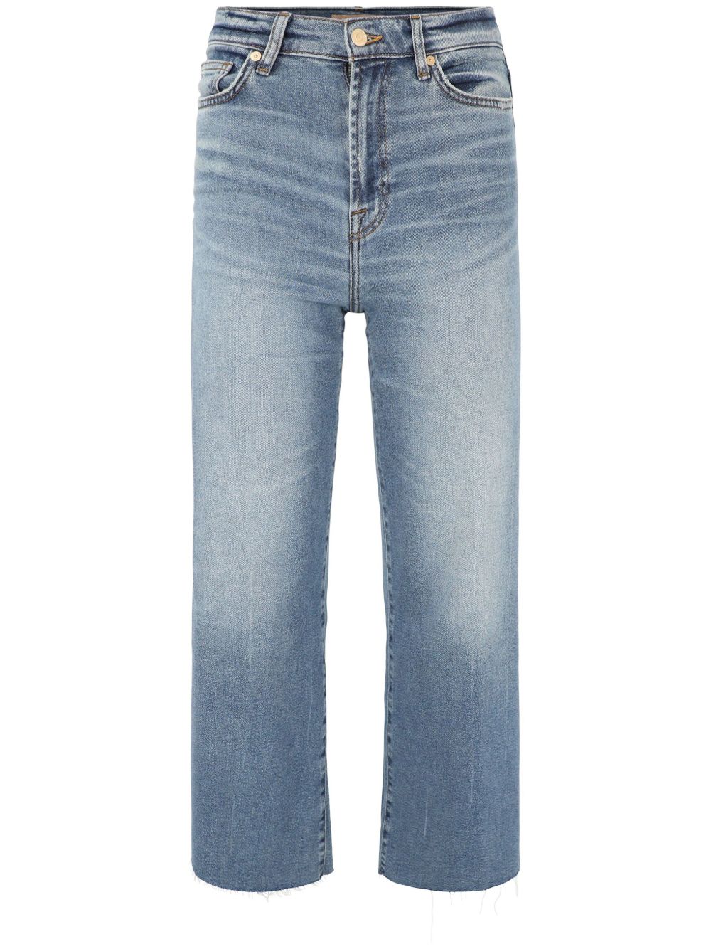 7 For All Mankind Ultra High-Rise Cropped Jo 牛仔裤 - 蓝色