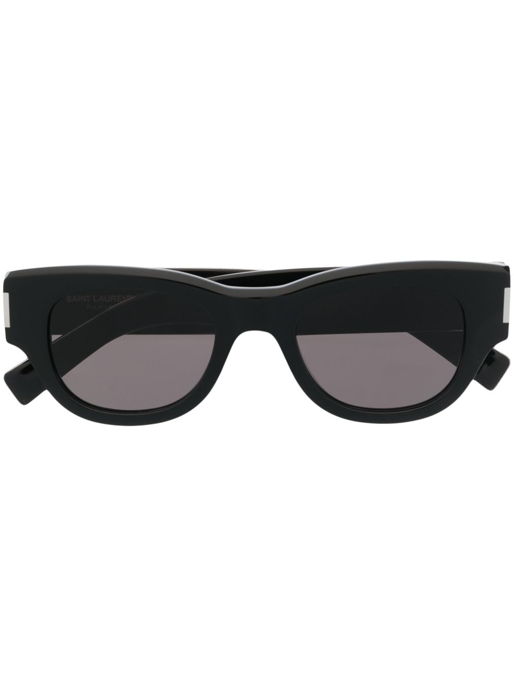 Saint Laurent Eyewear 有色镜片方框太阳眼镜 - 黑色
