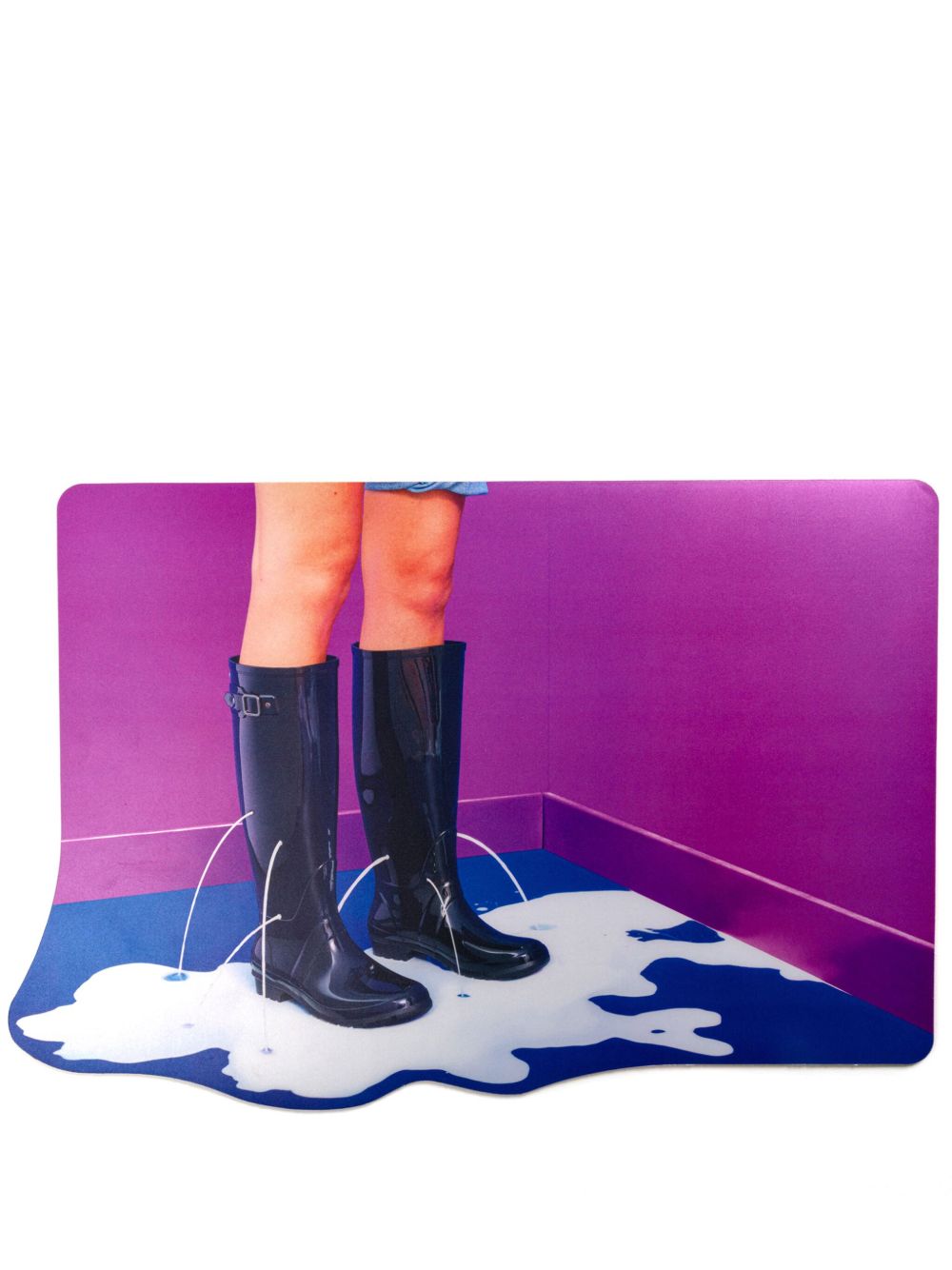 Seletti Milky Boots 餐垫（四件装） - 蓝色