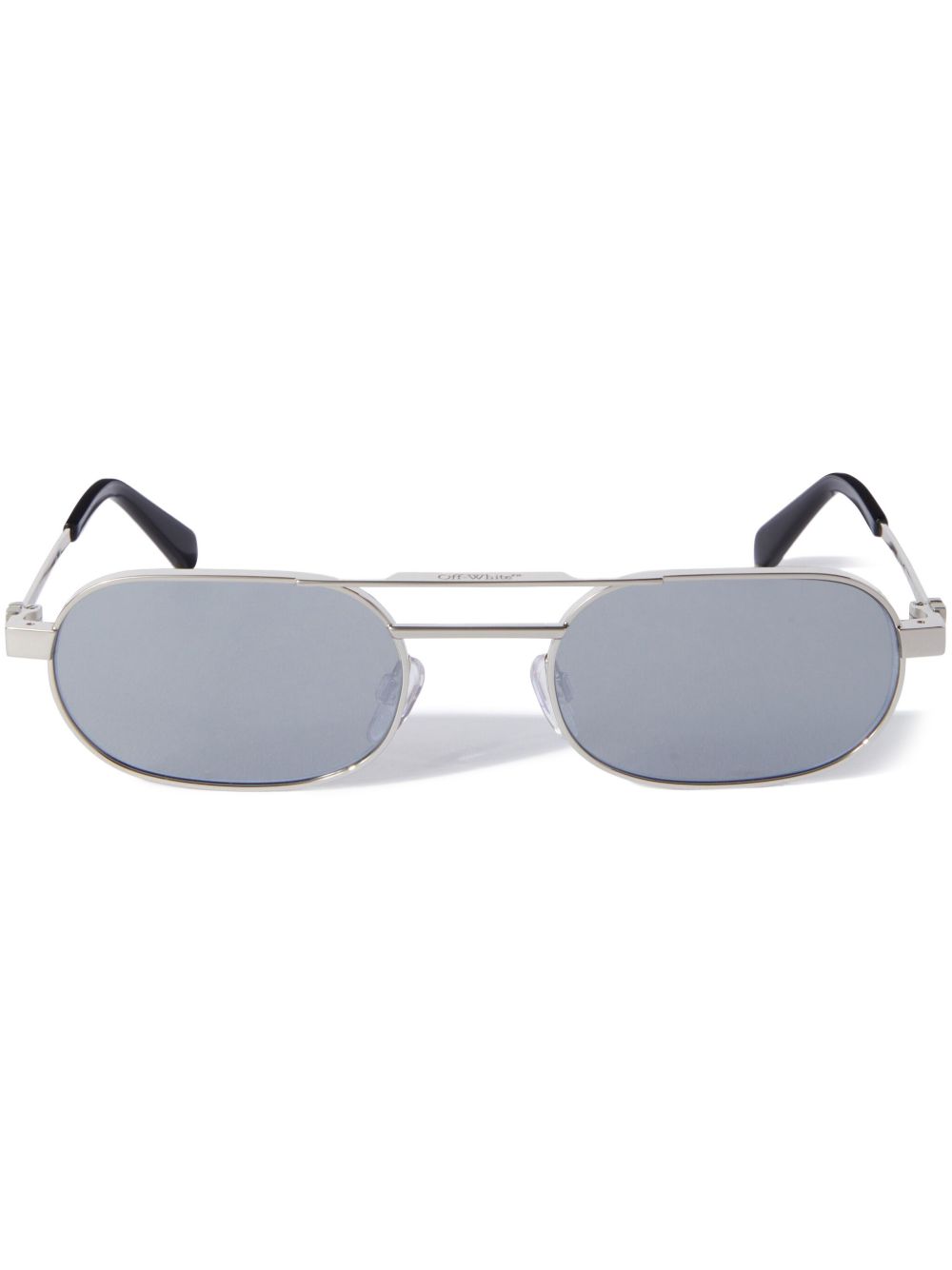 Off-White Eyewear Vaiden 椭圆形框太阳眼镜 - 银色