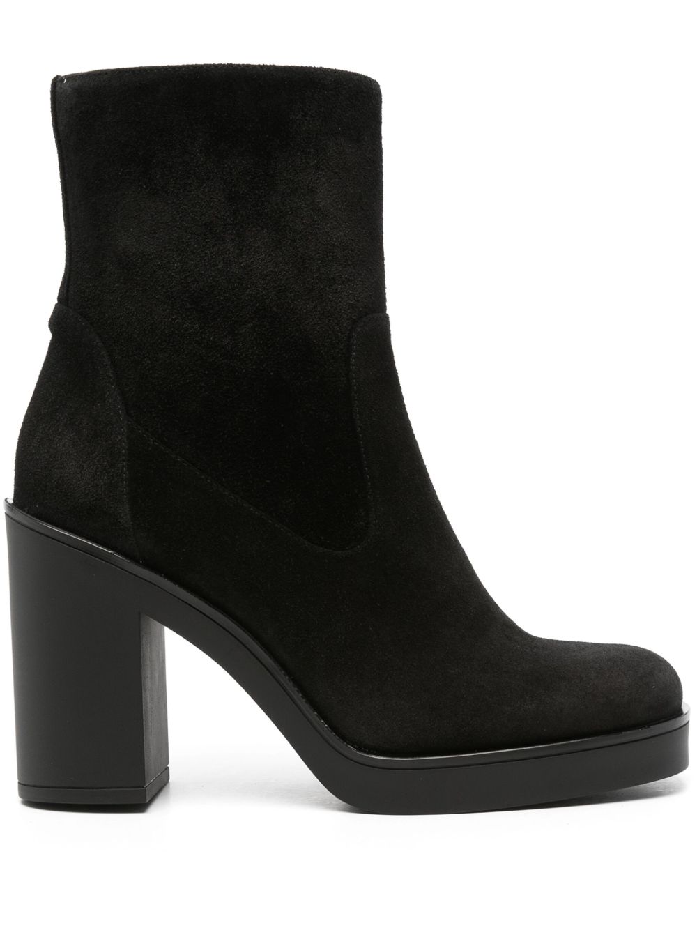 Stuart Weitzman Bethenny 高跟靴（8厘米） - 黑色