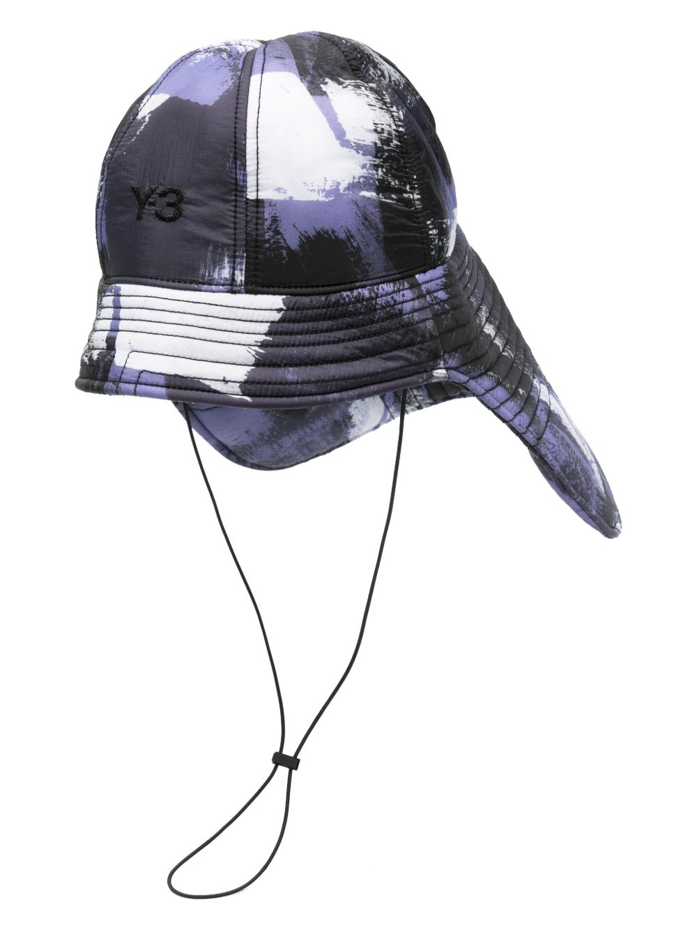 Y-3 绗缝logo刺绣渔夫帽 - 紫色