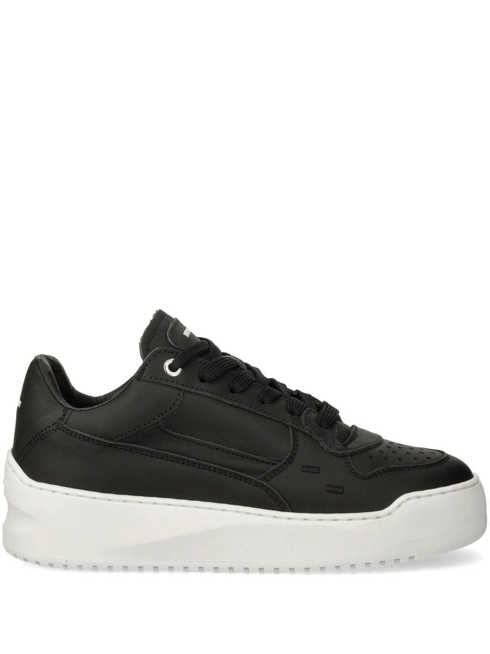 Filling Pieces 穿孔细节运动鞋 - 黑色