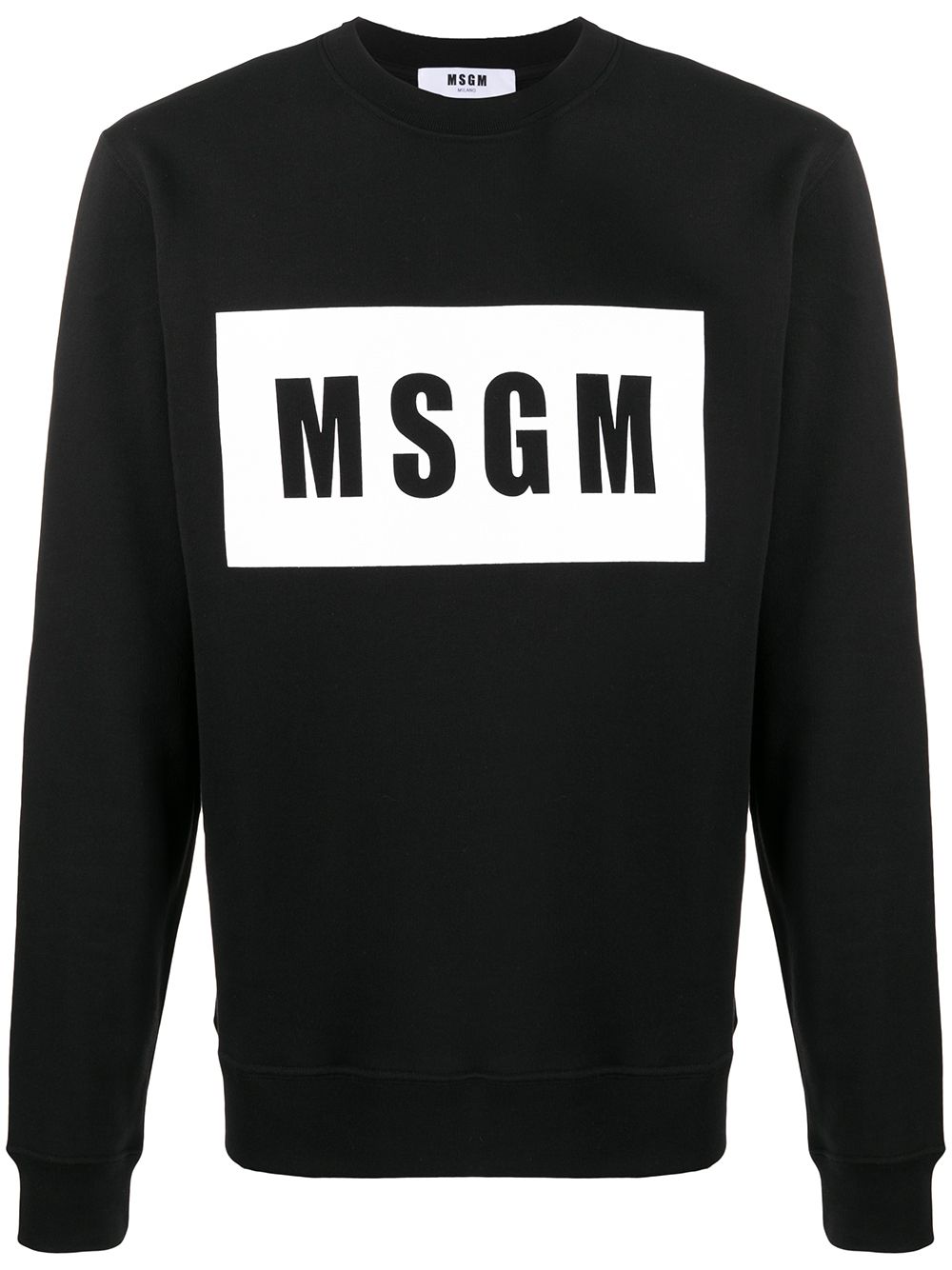 MSGM logo印花套头衫 - 黑色