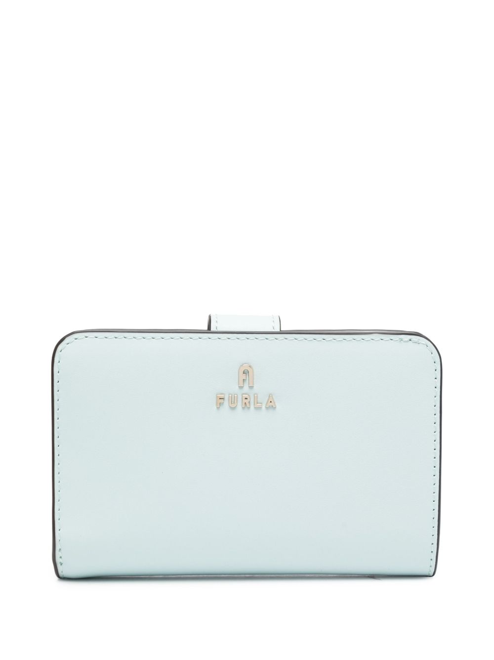 Furla logo标牌皮质钱包 - 蓝色