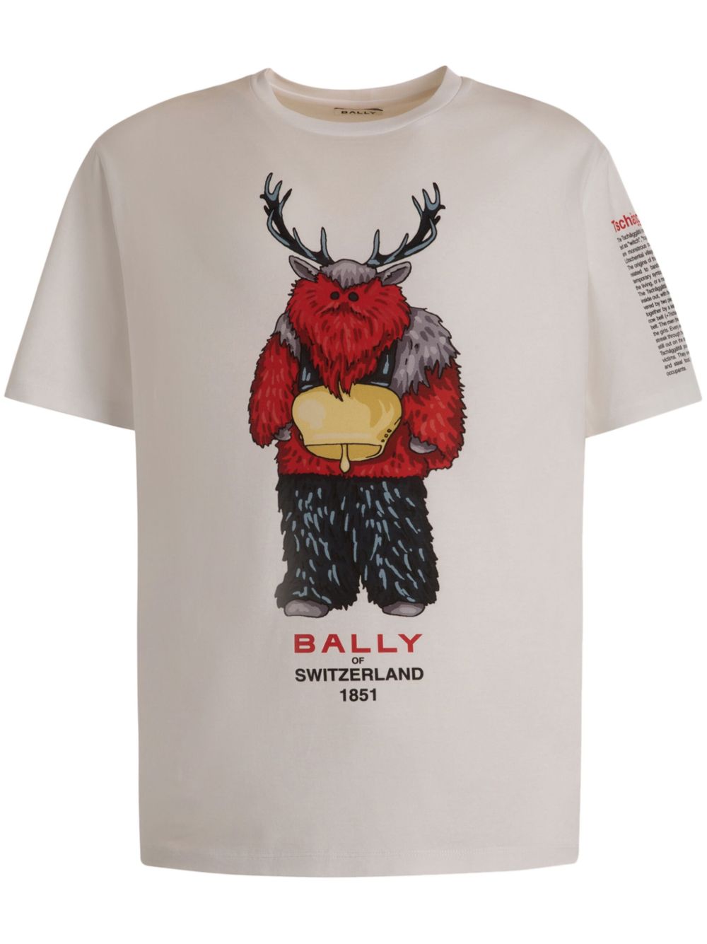 Bally 图案印花T恤 - 白色