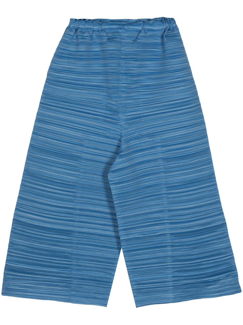 Pleats Please Issey Miyake Sheer Bounce 露踝裤 - 蓝色
