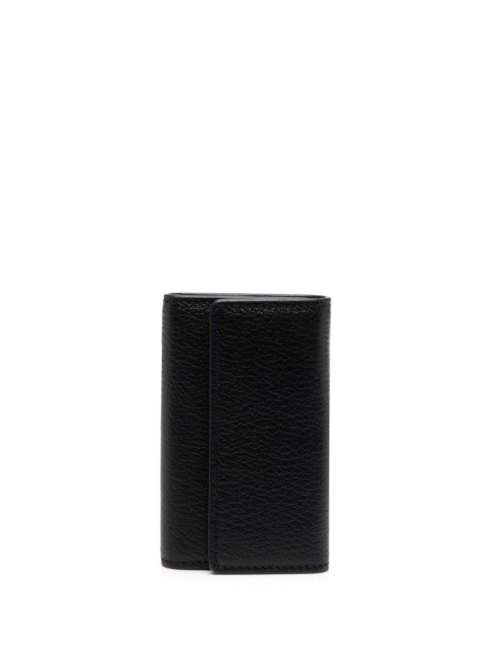 Maison Margiela 皮质钥匙扣钱包 - 黑色