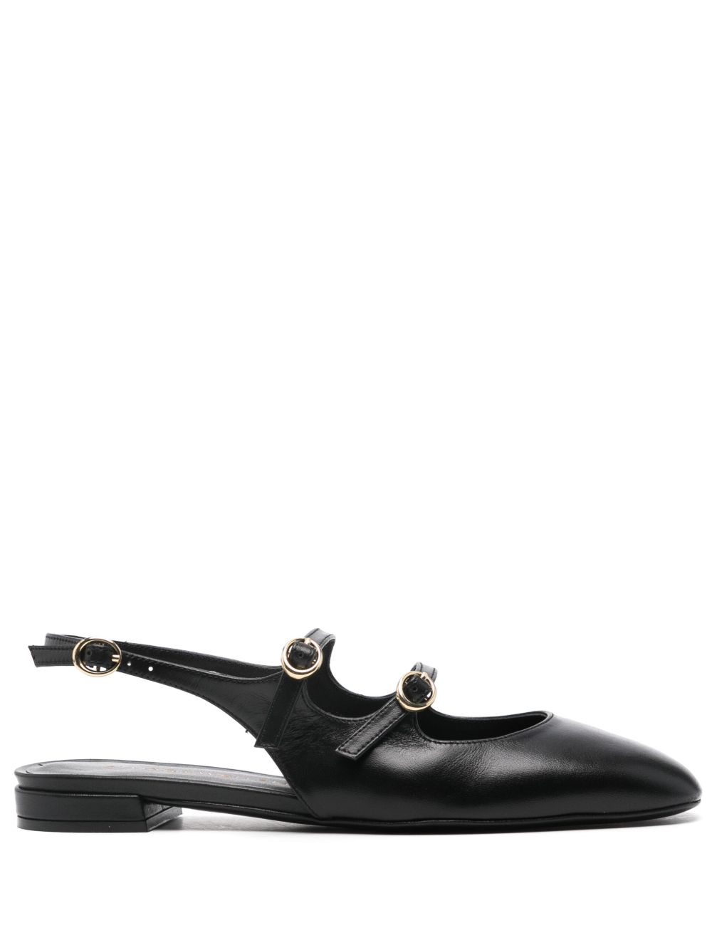 Stuart Weitzman Benni MJ 芭蕾平底鞋 - 黑色