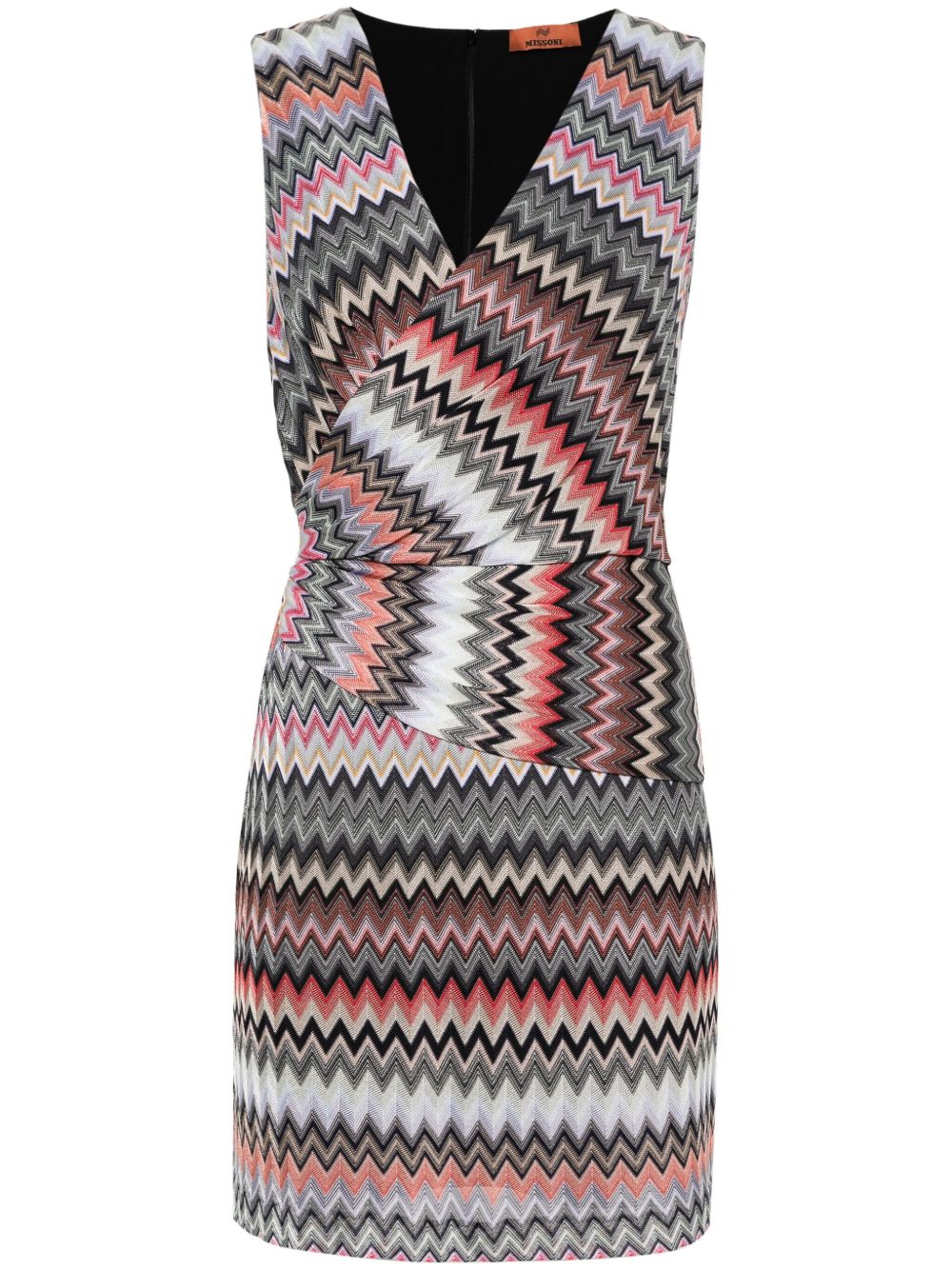 Missoni Z字形图案编织垂坠细节连衣裙 - 灰色