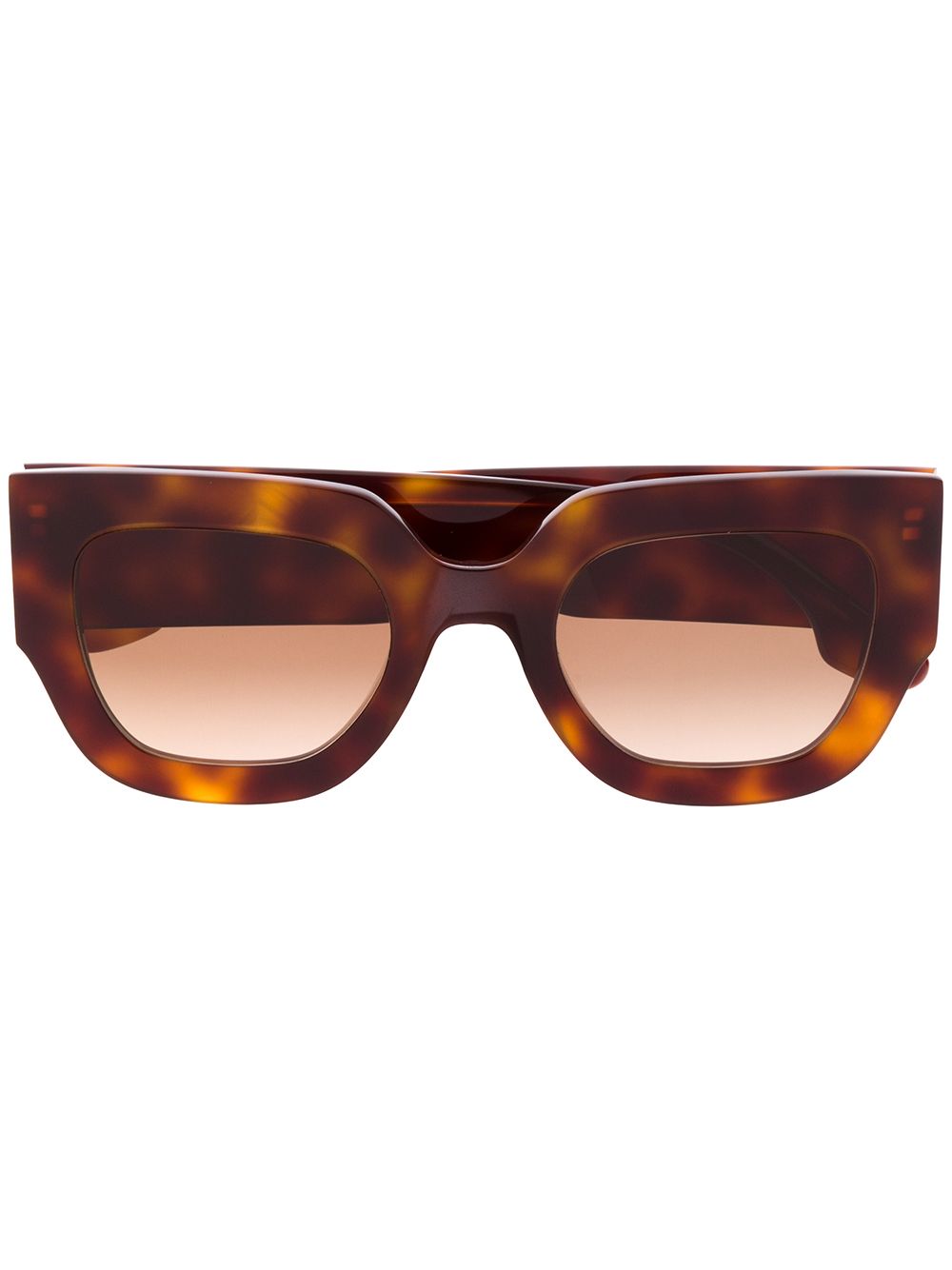 Victoria Beckham 猫眼粗框太阳眼镜 - 褐色