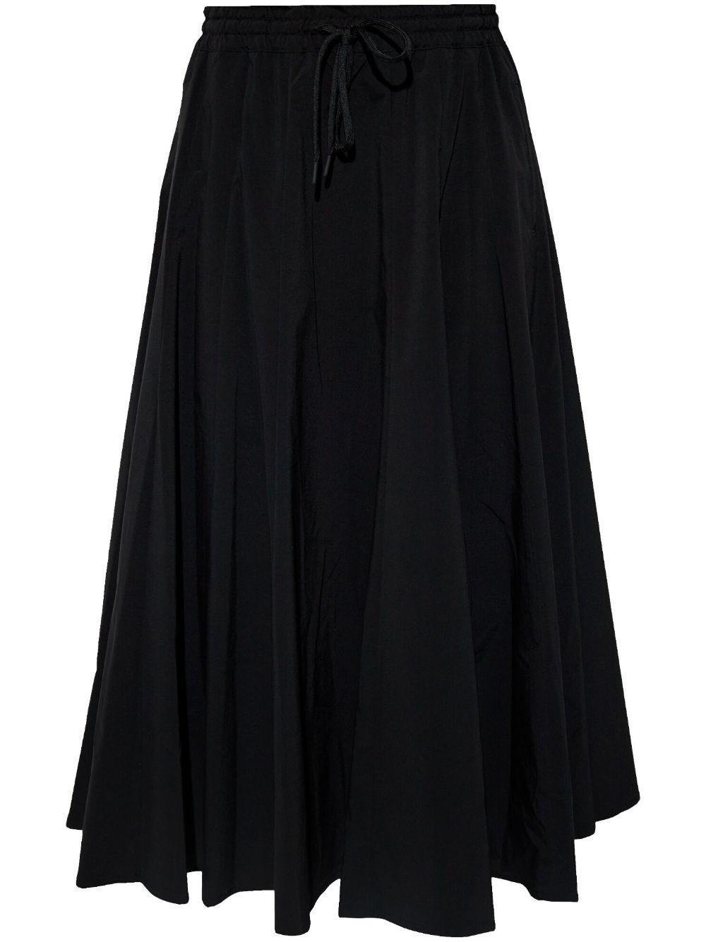 Yohji Yamamoto 中长半身裙 - 黑色