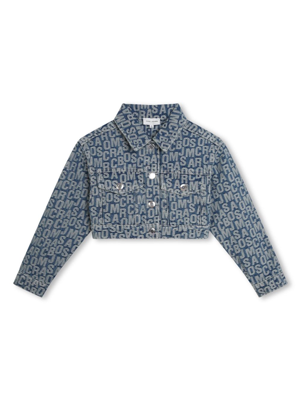 Marc Jacobs Kids logo提花牛仔夹克 - 蓝色