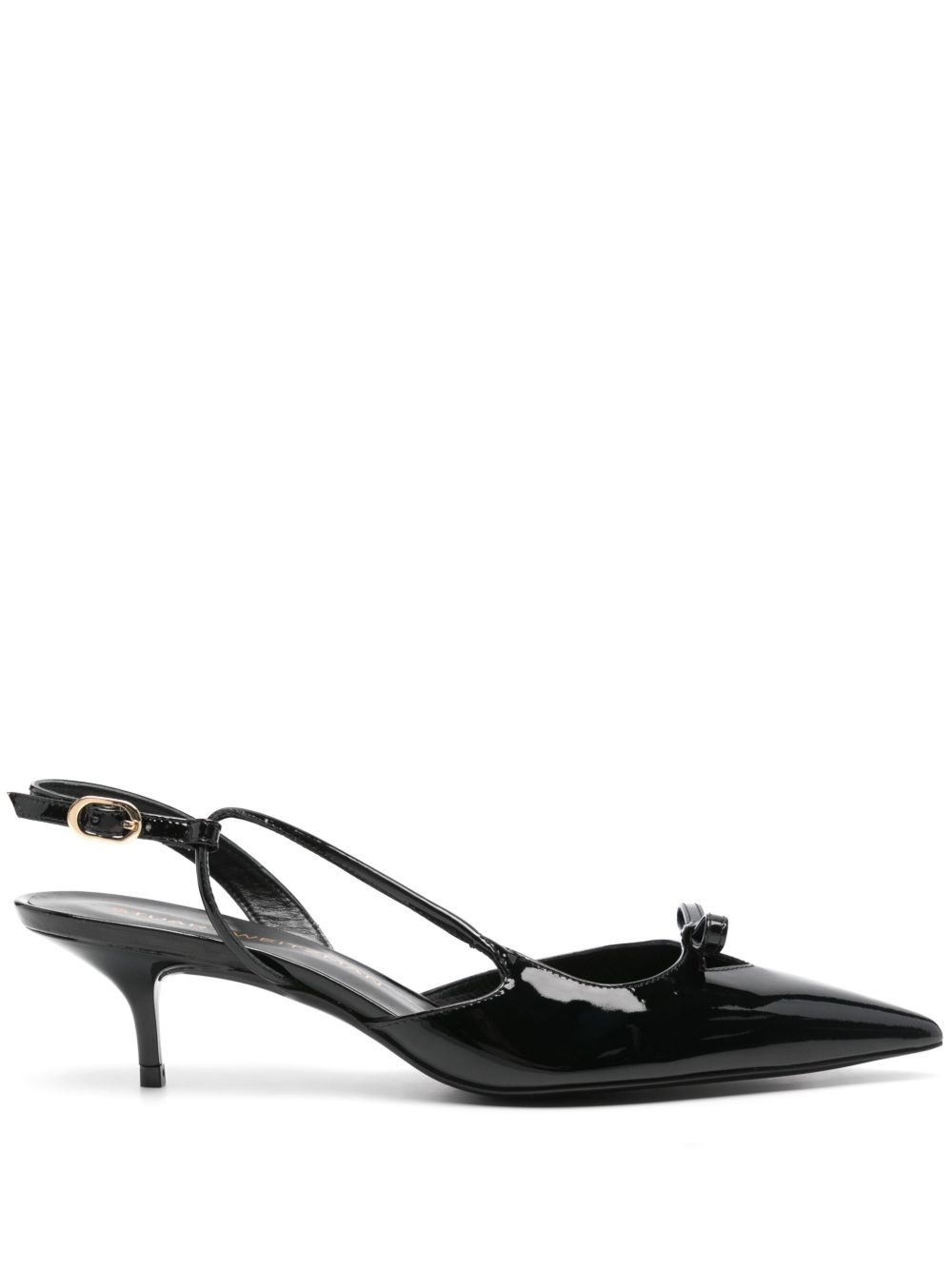 Stuart Weitzman Tully 裹踝低跟鞋（5厘米） - 黑色