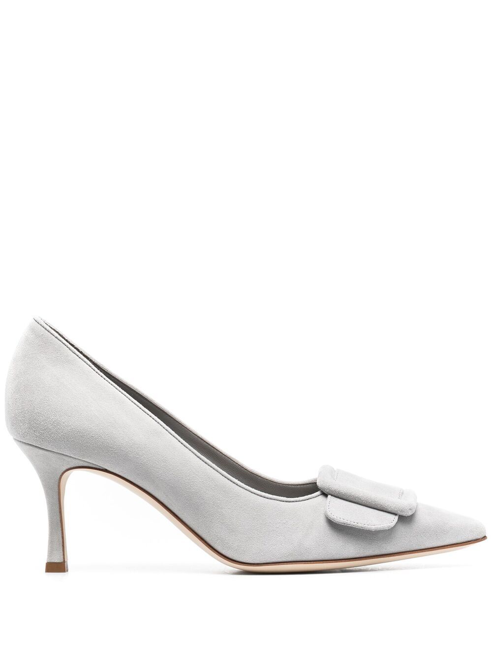 Manolo Blahnik Maysale 尖头高跟鞋 - 灰色