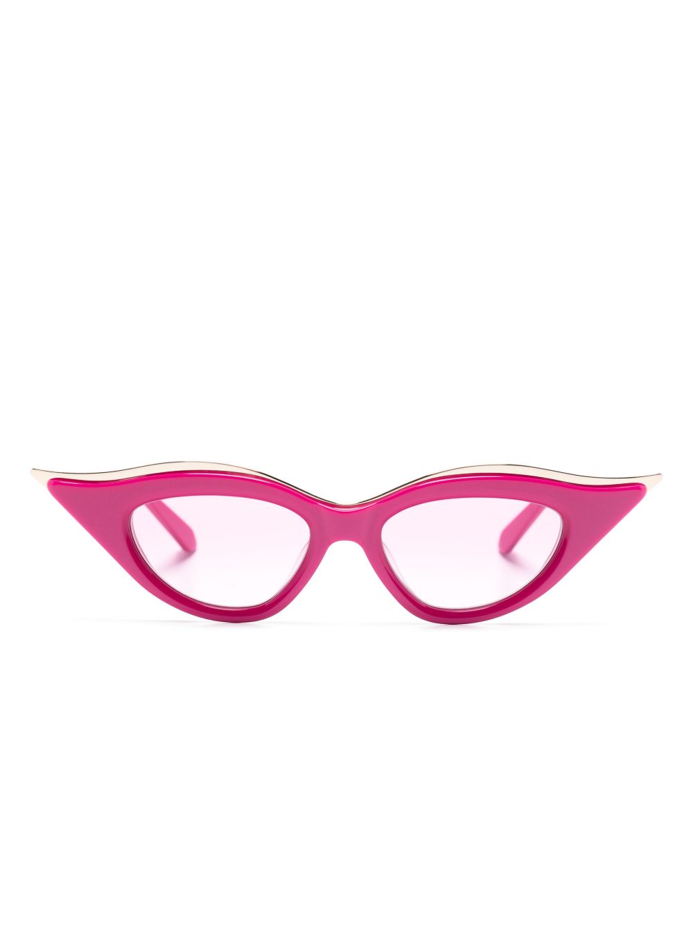 VALENTINO GARAVANI EYEWEAR V-Goldcut II 猫眼框太阳眼镜 - 粉色