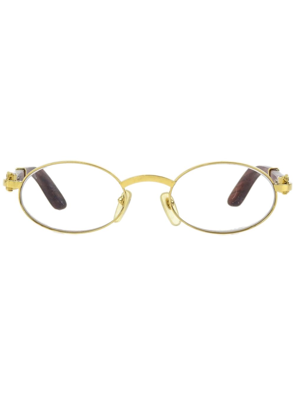 Cartier 椭圆形框太阳眼镜（1990-2000年代典藏款） - 金色