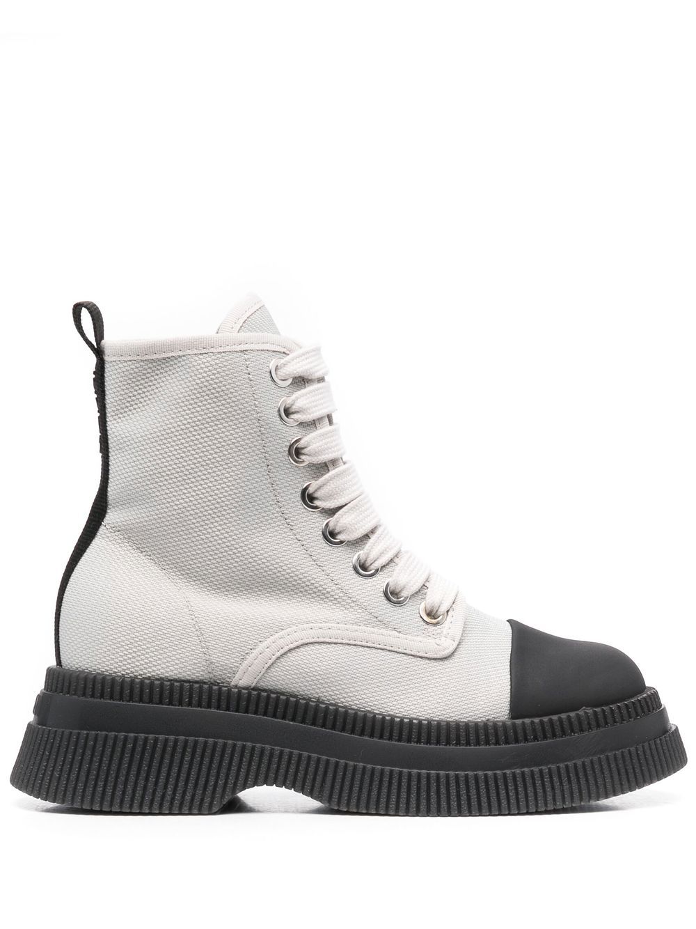 GANNI Creepers 系带及踝靴 - 灰色