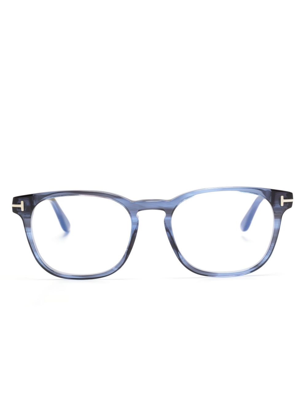 TOM FORD Eyewear 圆框眼镜 - 蓝色