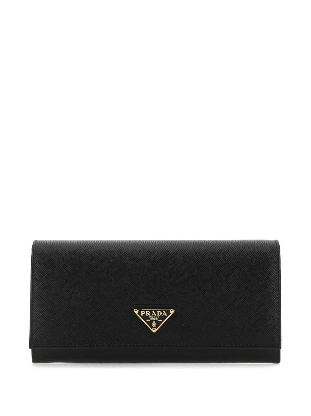 Prada logo标牌钱包 - 黑色