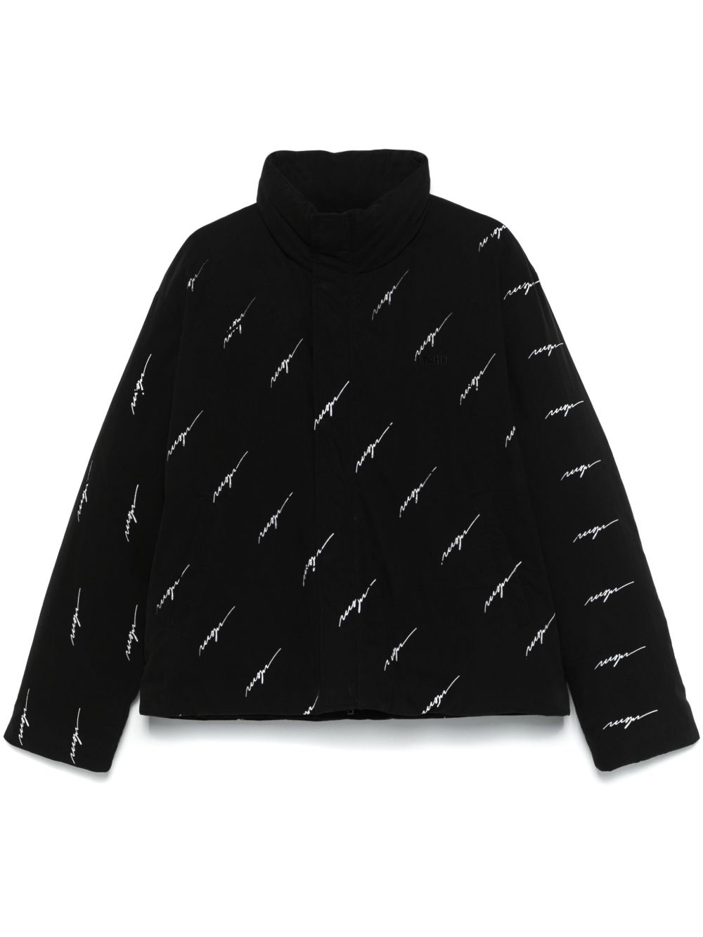 MSGM logo印花夹克 - 黑色