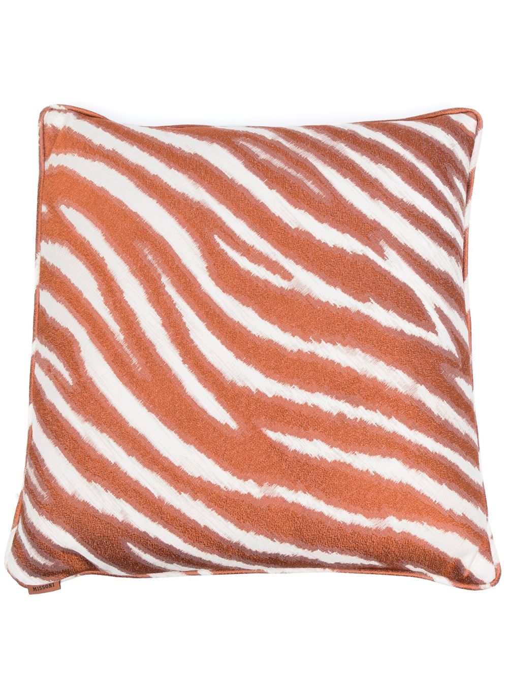 Missoni Home 动物纹羽绒抱枕 - 褐色