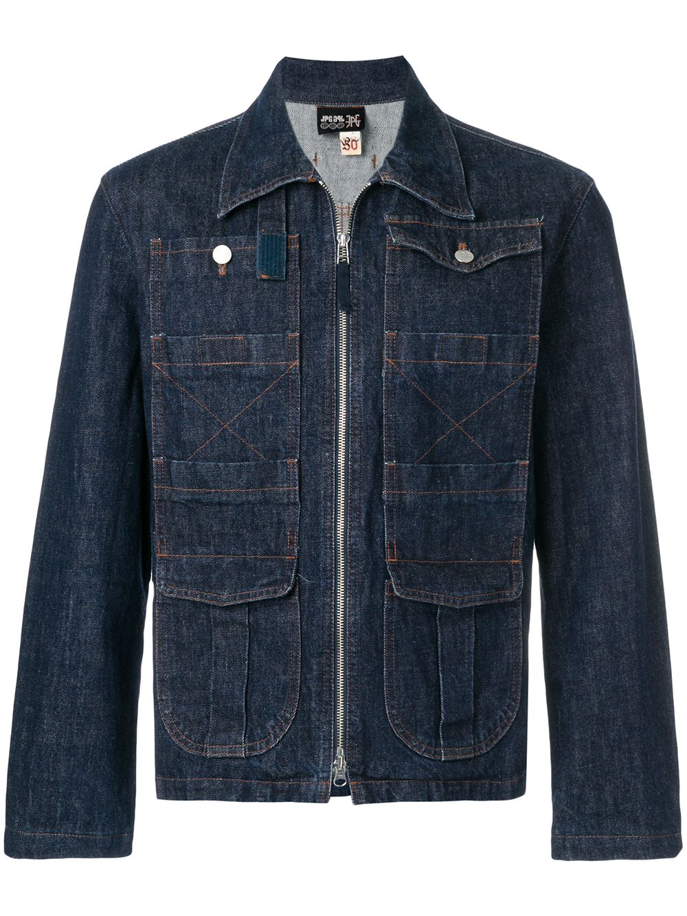 Jean Paul Gaultier Pre-Owned 古着拉链夹克 - 蓝色
