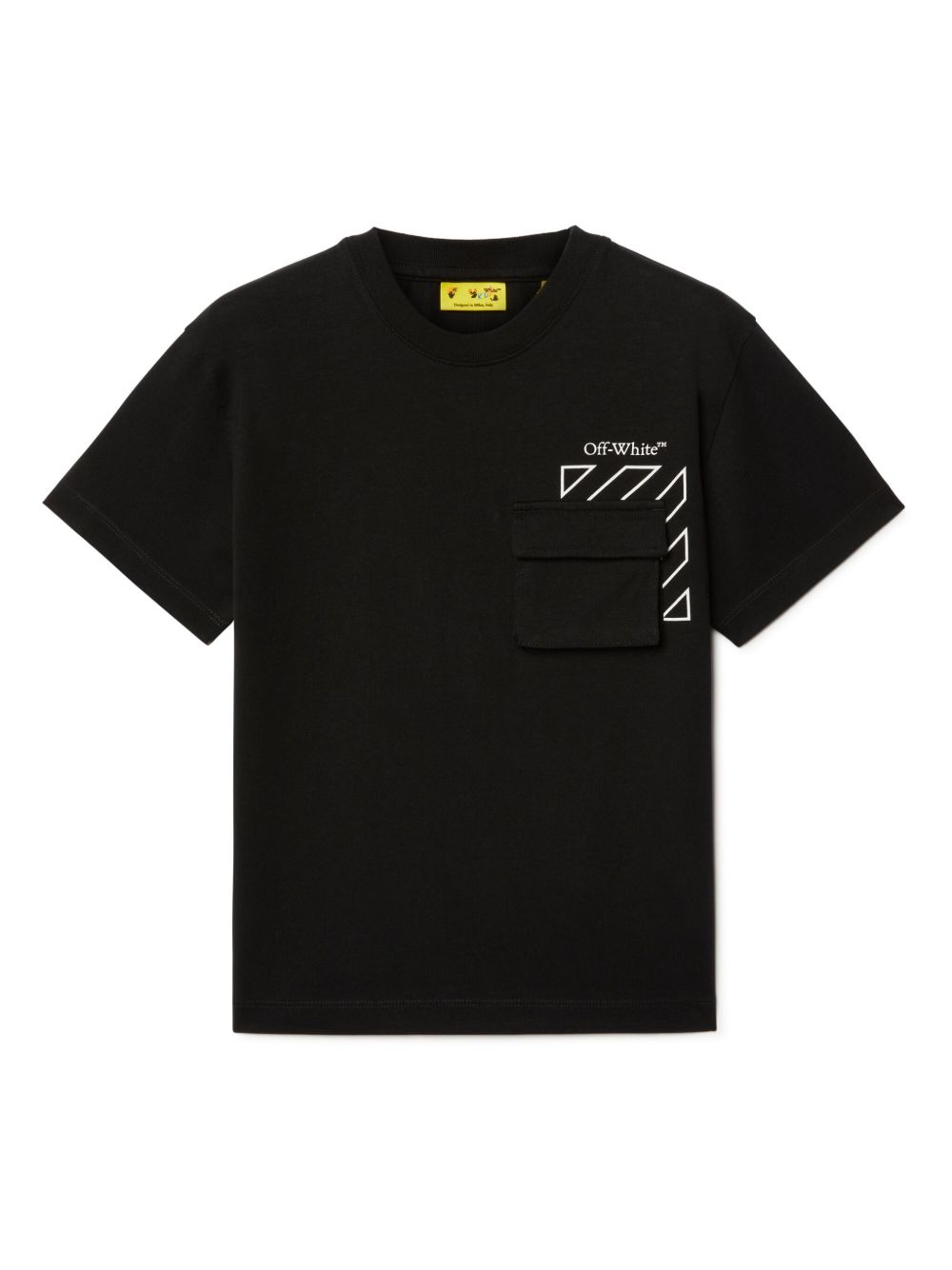 Off-White Kids Cargo T恤 - 黑色