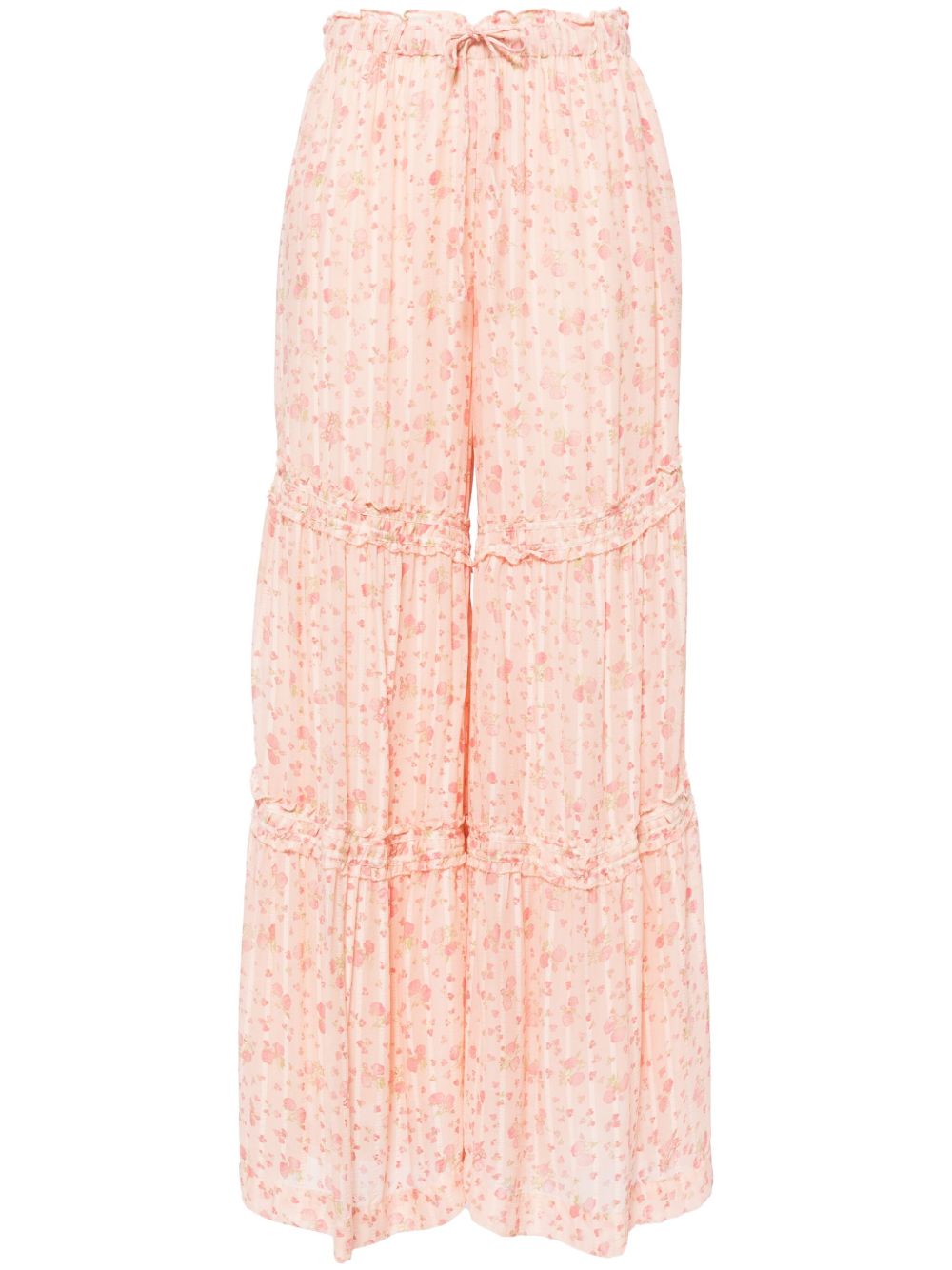 Free People Emmalin 分层式长裤 - 粉色