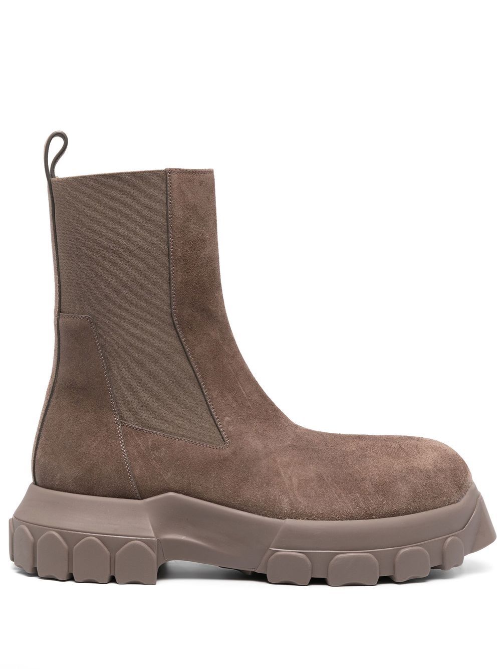 Rick Owens 小牛皮短靴 - 灰色
