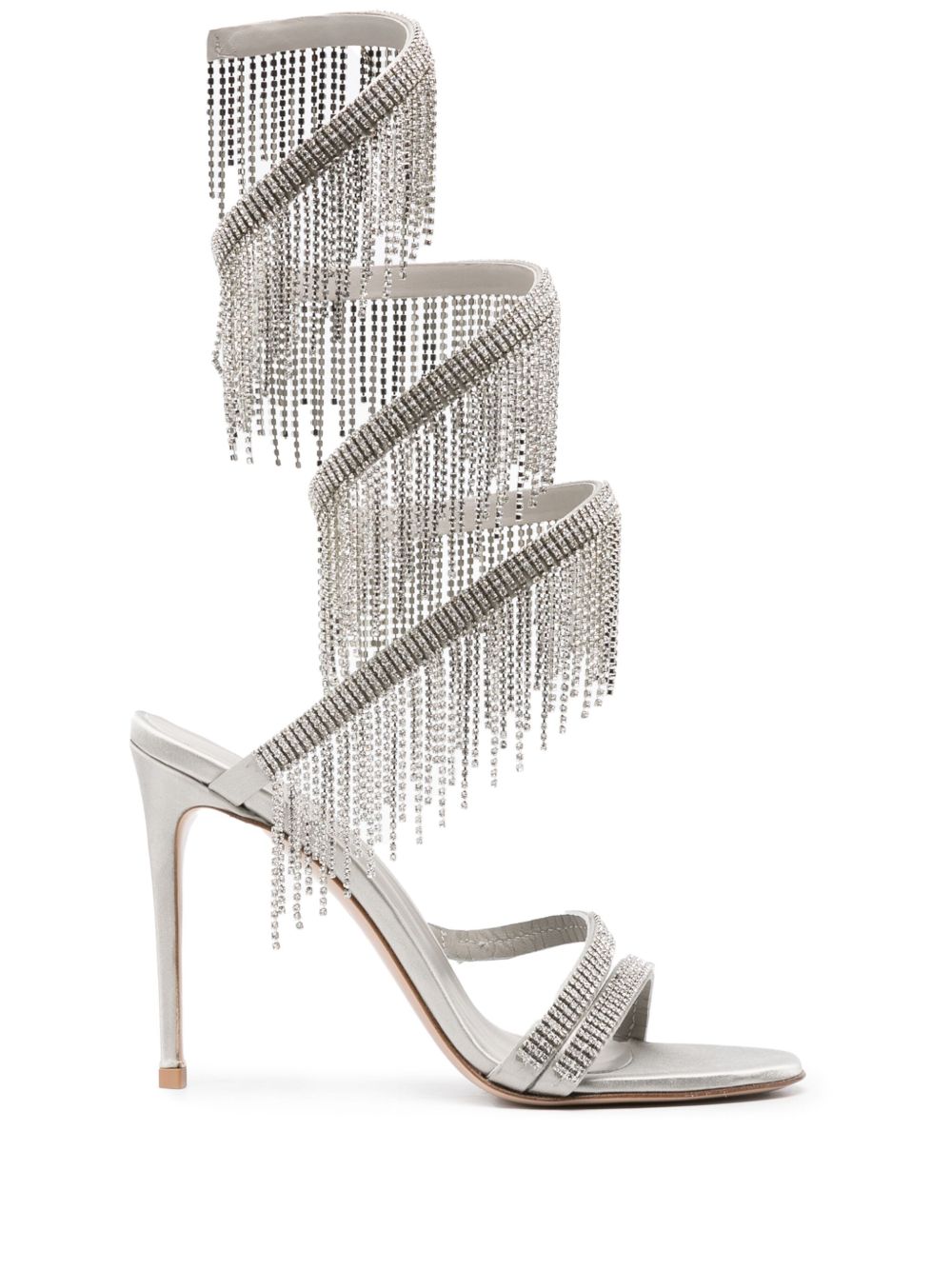 Le Silla Jewels 晶饰高跟凉鞋 - 银色