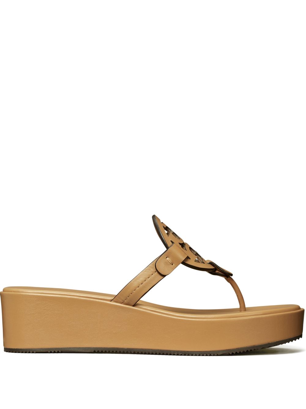 Tory Burch Miller 平底皮质拖鞋（2.5厘米） - 中性色