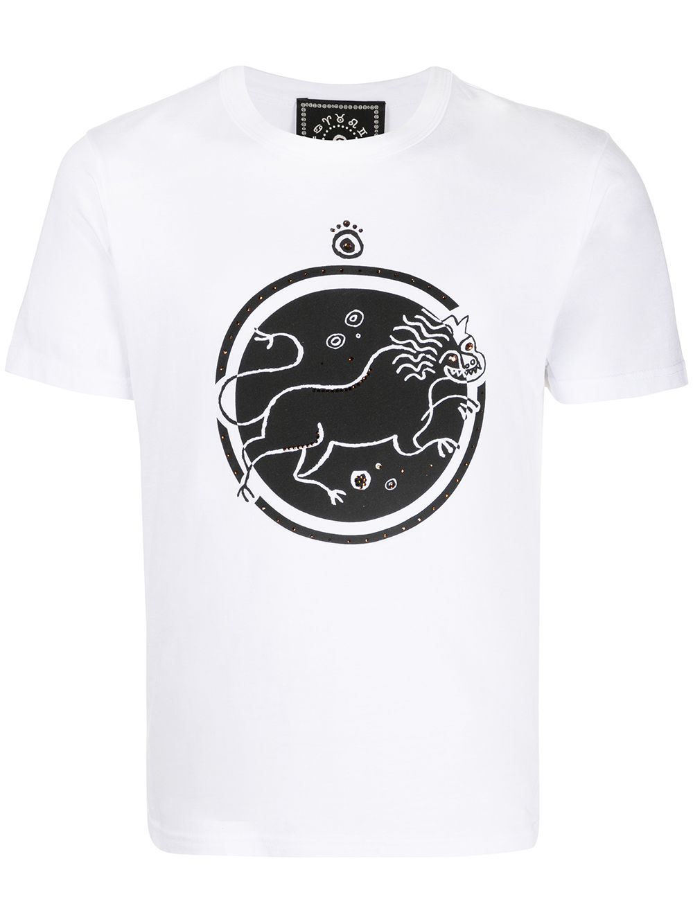 10 CORSO COMO Lion 印花T恤 - 白色