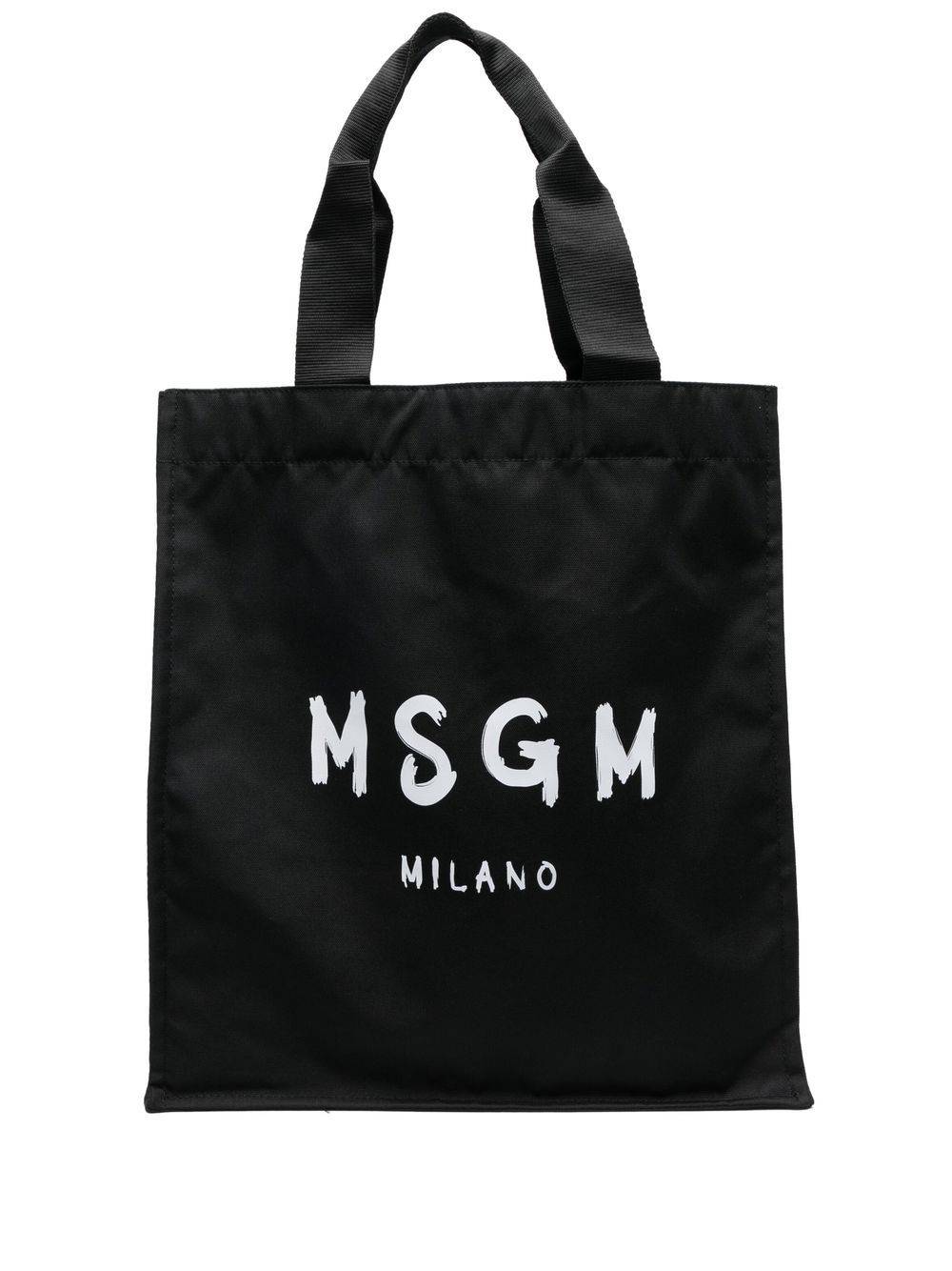 MSGM logo印花托特包 - 黑色