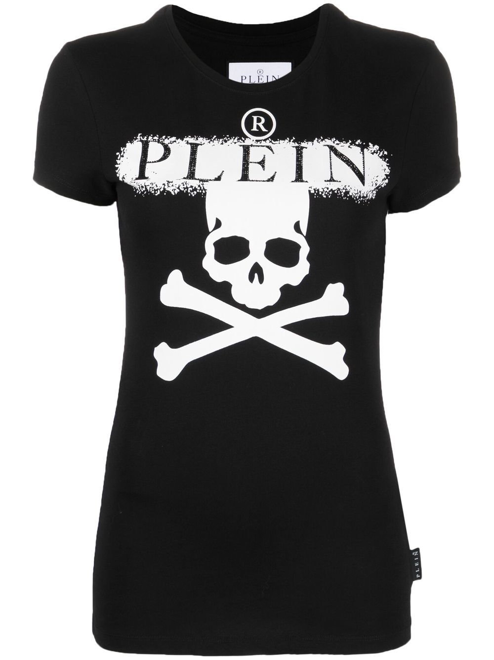 Philipp Plein 骷髅头印花短袖T恤 - 黑色