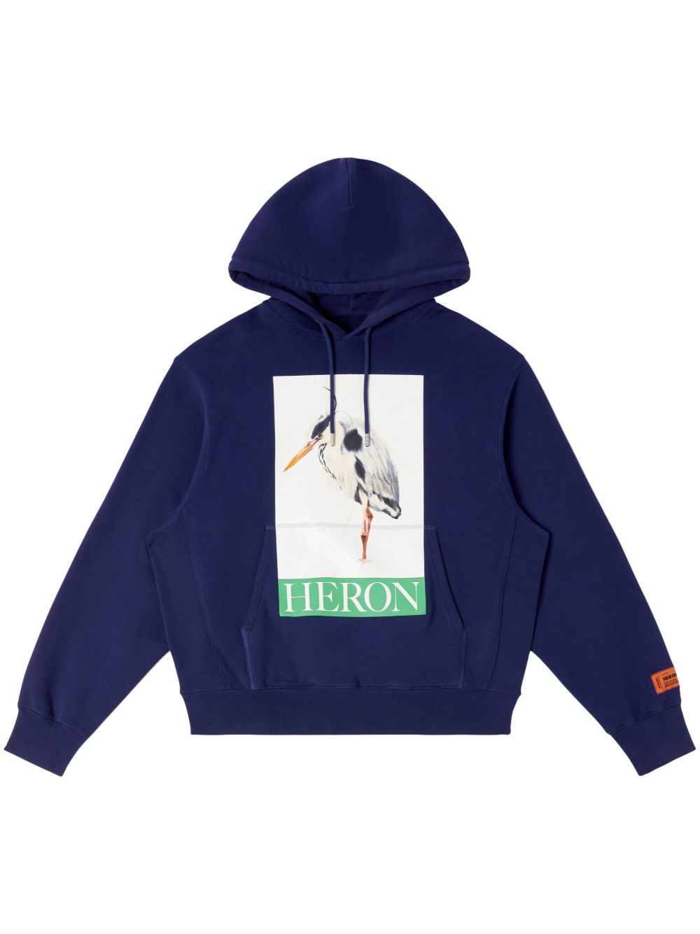Heron Preston 插画印花标贴连帽衫 - 蓝色